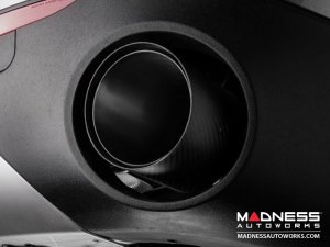 Alfa Romeo Stelvio Custom Exhaust Tips - Ragazzon - Stainless Steel - Carbon Fiber